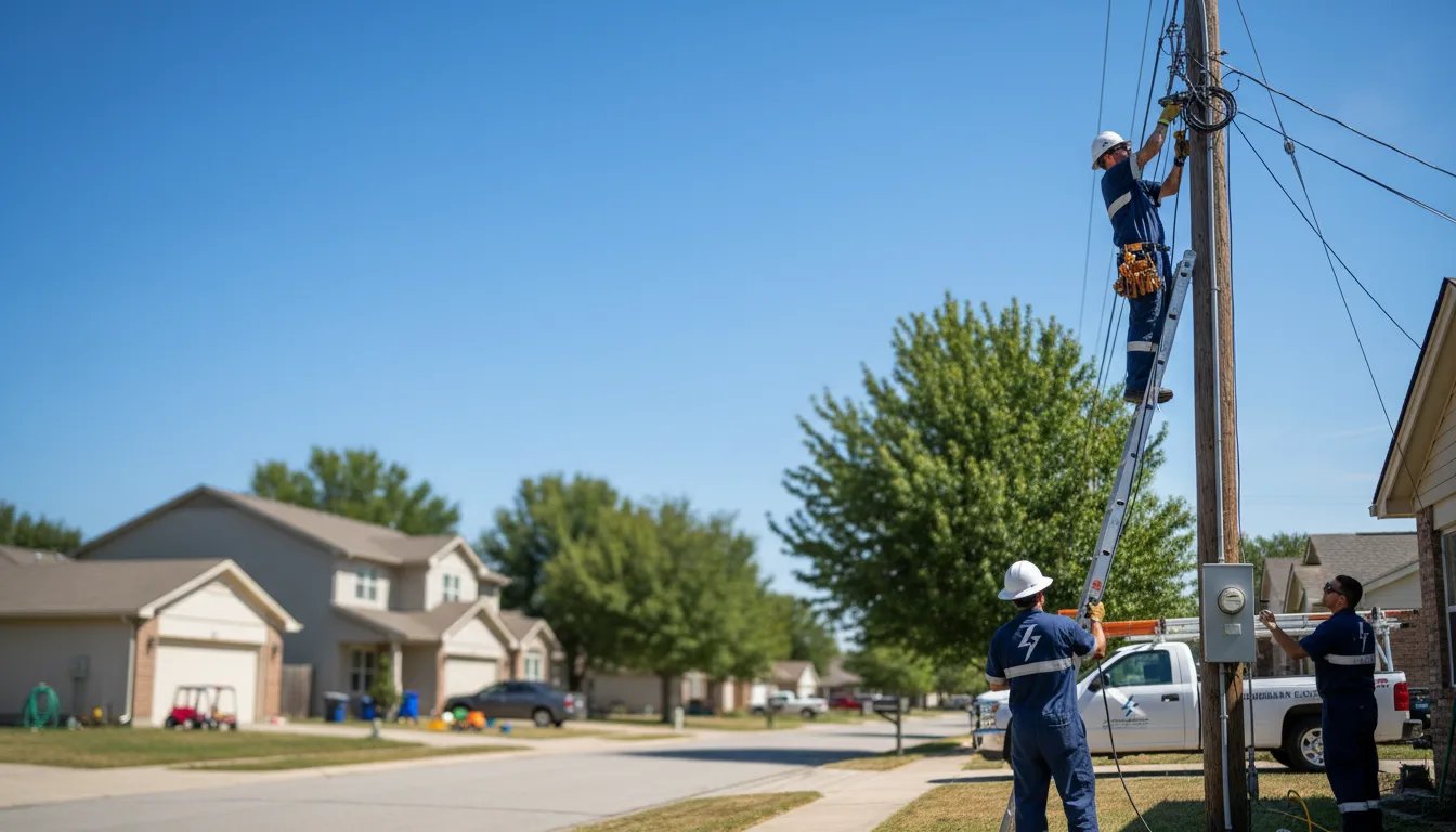 Residential electrician providing installation services in Alba, MI